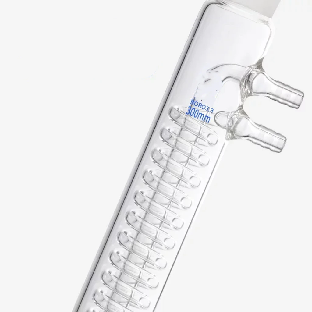 E.L. 200mmJoint 24/29,Snake Reflux Condenser,High Capacity Reflux Condenser,High Borosilicate Glass