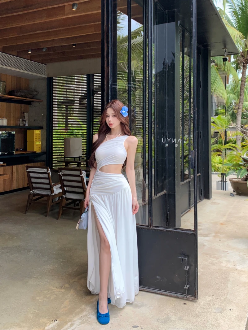 Dresses Womens Spring 2025 Autumn Winter Elegant Minimalist Simple Gentle Soft Comfortable Ladie'S Lady'S Christmas Hollow Out