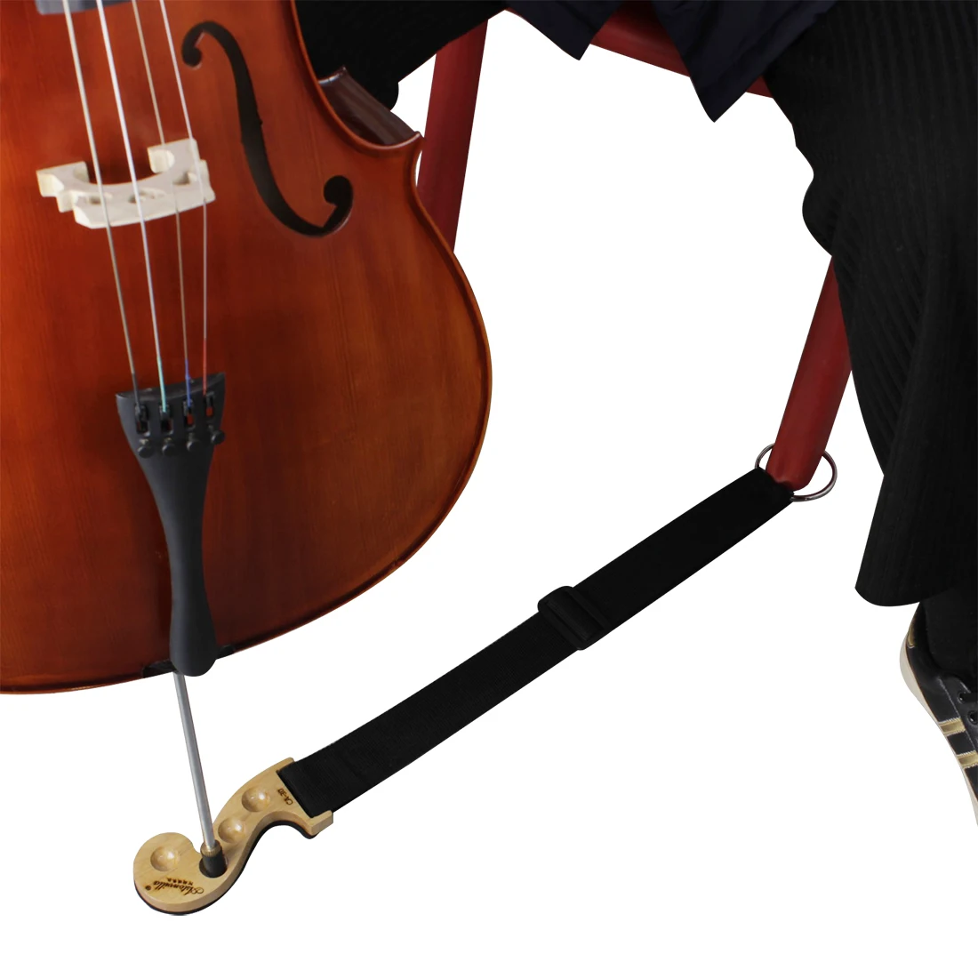 Astonvilla Cello Anti Slip Pad End Stopper Holder Adjustable Length Cello Scratch Resistant Positioning Fixture Anti-slip Mat