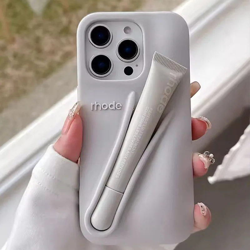 Rhode طبعة محدودة Lemontini اسبريسو الشريط نخب روز ملمع الشفاه جراب هاتف آيفون 17 الهواء 11 12 13 14 15 16 برو ماكس زائد