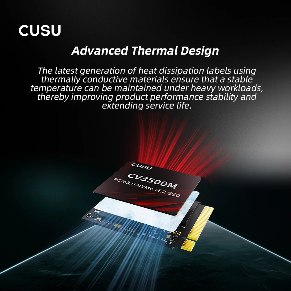 CUSU SSD 2230 M.2 3500MB/s 512GB 1TB NVMe M2 Hard Disk PCIe3.0x4