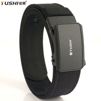 TUSHI Official Genuine Men's Military Tactical Belt 1100D Thick Nylon Alloy Automatic Buckle IPSC Gun Belt Casual Girdle Male