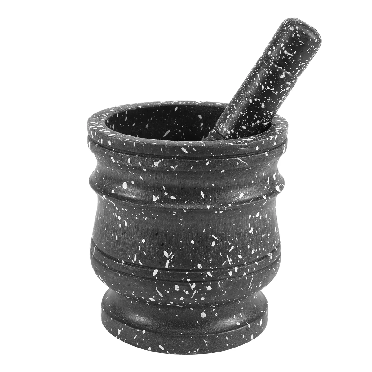Granite Pattern Pestle Set Stone Herb Spice Grinder Solid Grinder Cooking Set ST