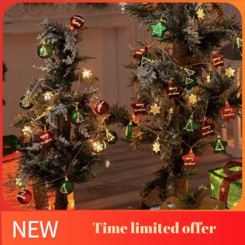 

1 комплект светодиодных гирлянд на открытом воздухе для рождественских гирлянд для праздничного освещения, декор, подвесной декор B