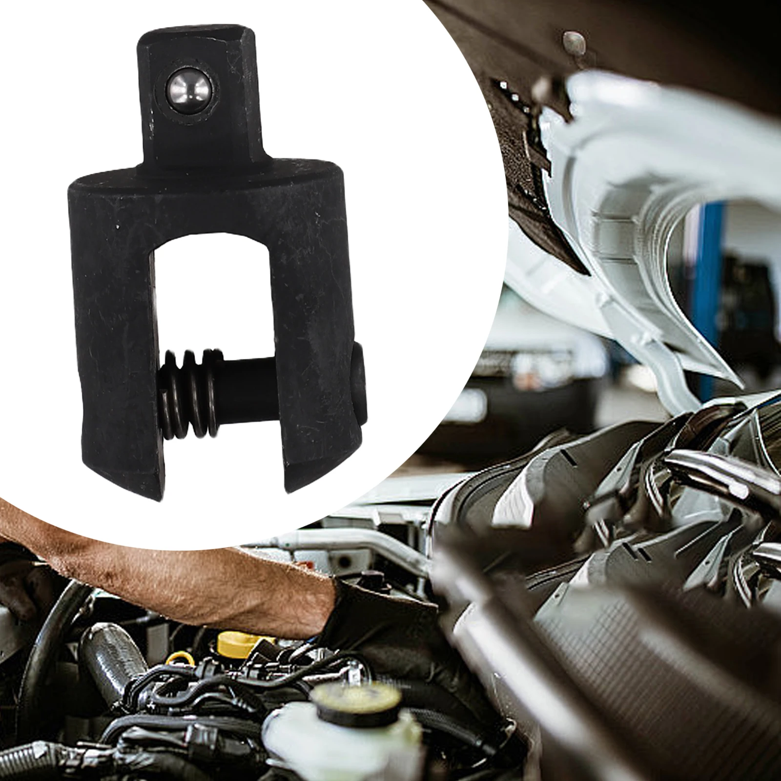 1/2 Inch Knuckle Breaker Bar Head Replacement Kit with Fixing Bolt and Spring Washer for Reliable Power Bar Use