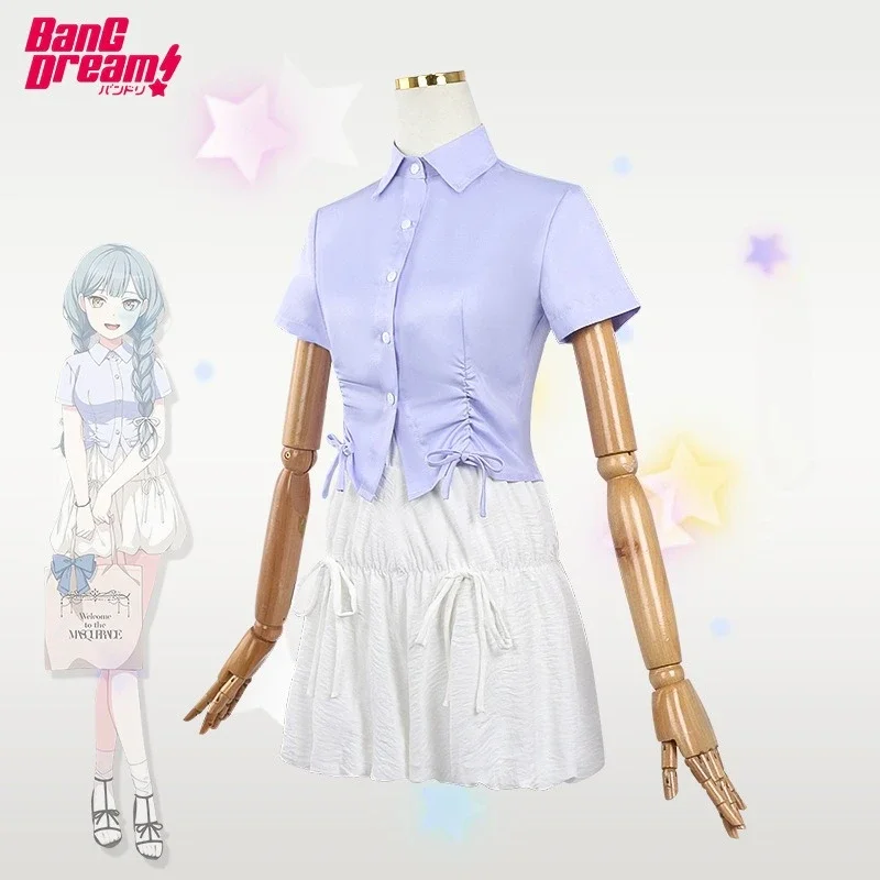 BanG Dream! Sakiko Togawa Cosplay Costume Ave Mujica Sakiko Togawa Cosplay Top Skirt Outfit Stage Performance Halloween Clothes