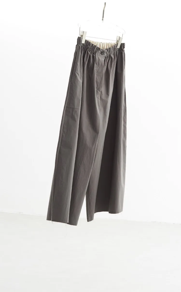 Plus-Size Summer A-Line Women's Wide-Leg Pants, Loose Thin Cropped Pants, Casual Carrot Pants