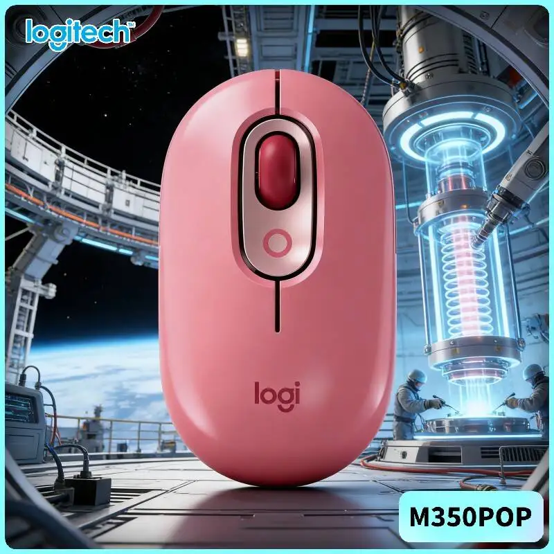 Logitech   POP Pebble Mouse Optical Tracking USB Nano Receiver Magnetic Storage for Artist Studio Drawing Desks