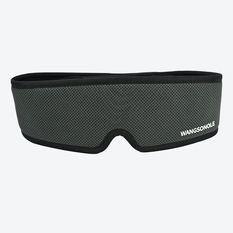 WANGSONOLE Model EM070 2025 Custom Logo 3D Blackout Adjustable Eye Cup Sleep Mask Removable Lash Extension Memory Foam 3D