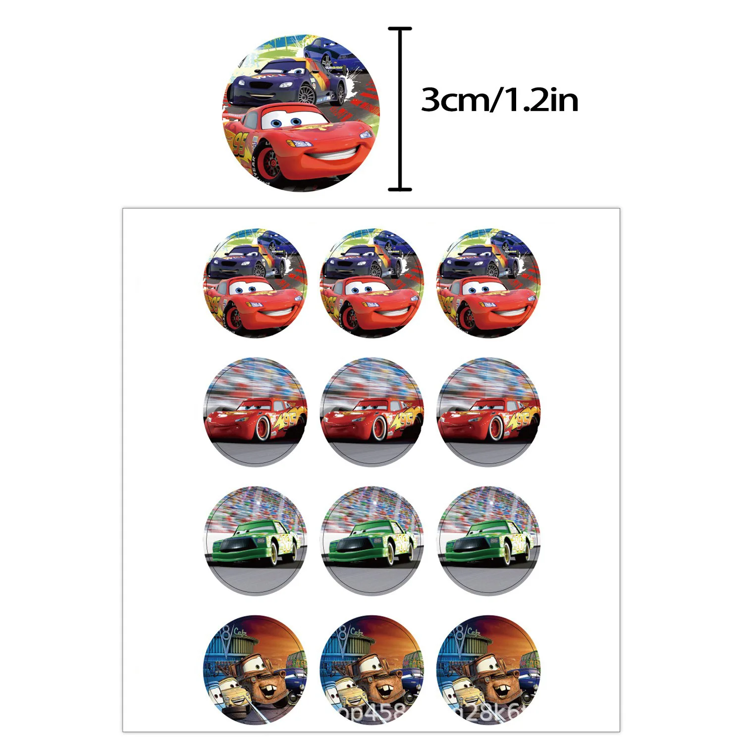 12pcs Cars Gift Bags Anime Children Birthday Party Candy Bag Kraft Paper Packaging Boxes Treat Bag Supplies Gift view 4