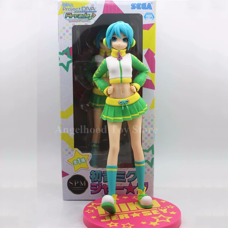 

Original Sega Hatsune Miku Anime Figure Miku Jersey Ver Action Figurines Collection Pvc Statue Model Doll Toys Boy Gift Decor