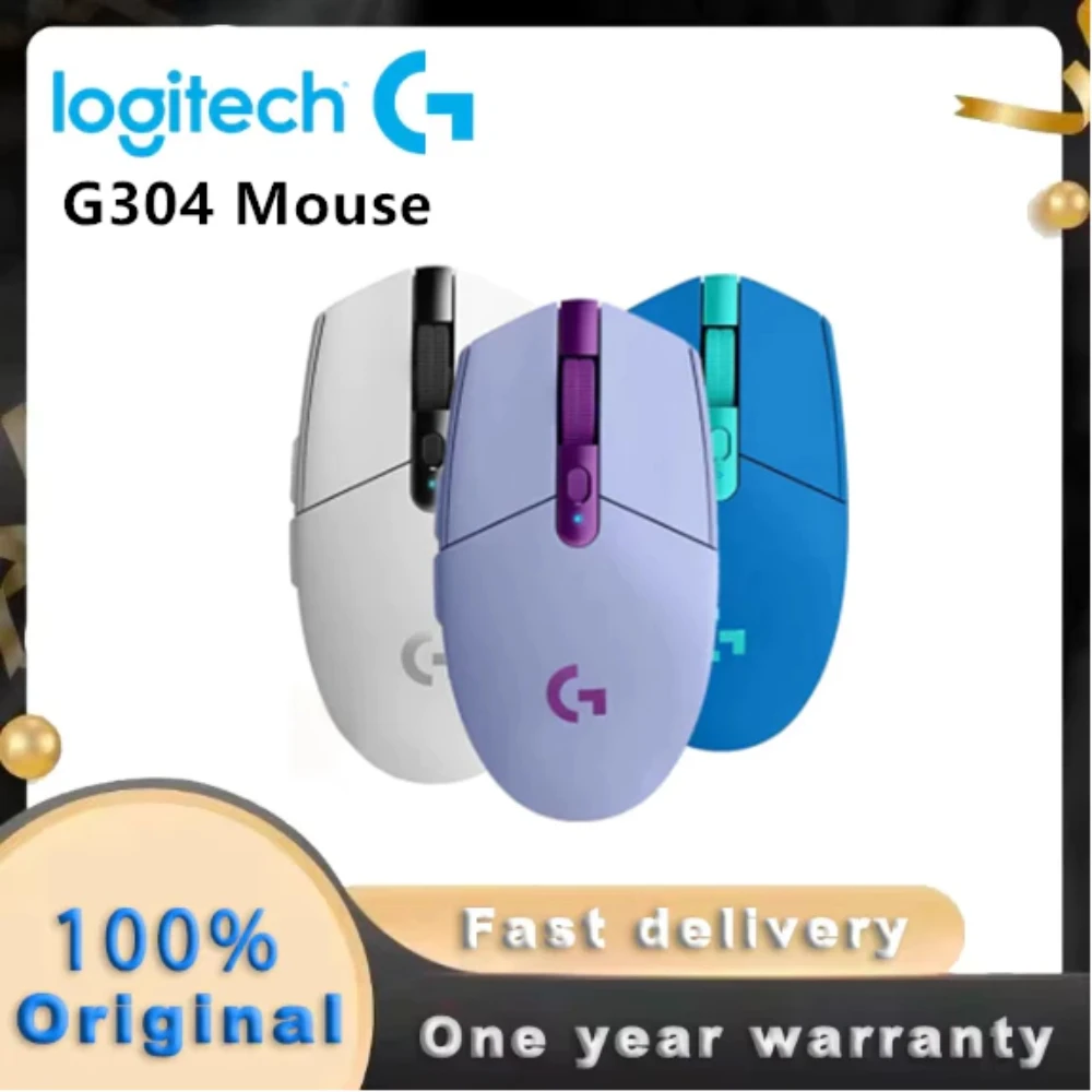 

Logitech G304 Wireless Mouse Gaming Mouse Portable No Latency HERO Sensor 12K DPI Gaming Accessories Computer Peripheral