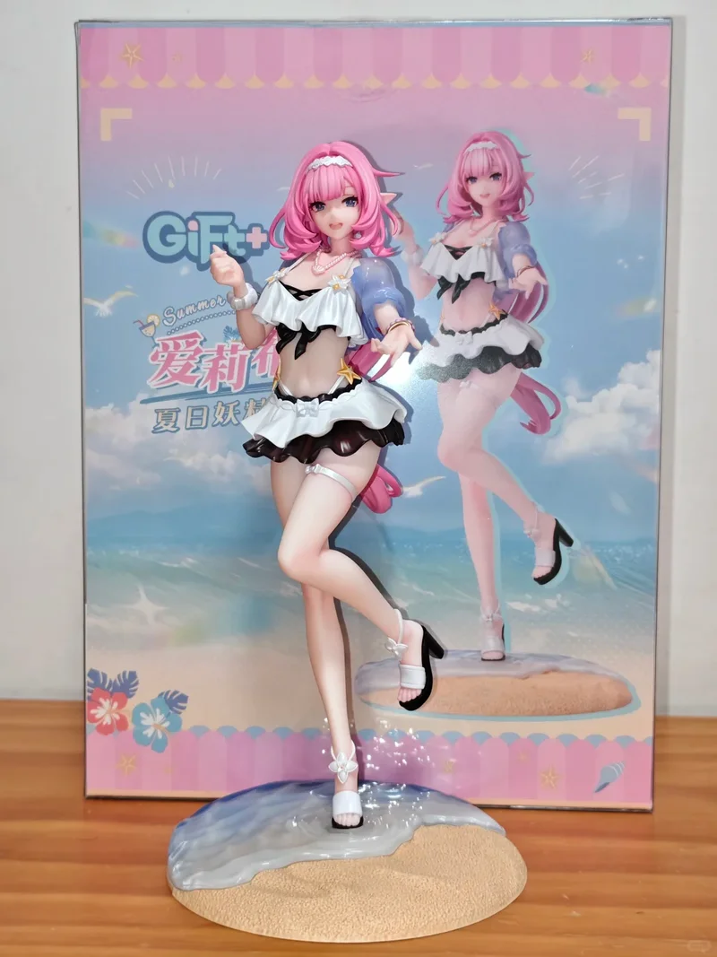 

In Stock Genuine 23CM Honkai Impact 3 Elysia Figure 1/8 Anime Ornament Summer Rhapsody Action Figurine Cute Model Girl Doll Gift