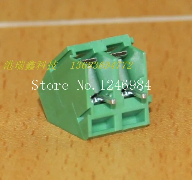 [SA]DECA Taiwan Progressive Alliance pitch 5.08 Straight Leg 2 green terminal blocks MB322-508M2--100PCS/LOT