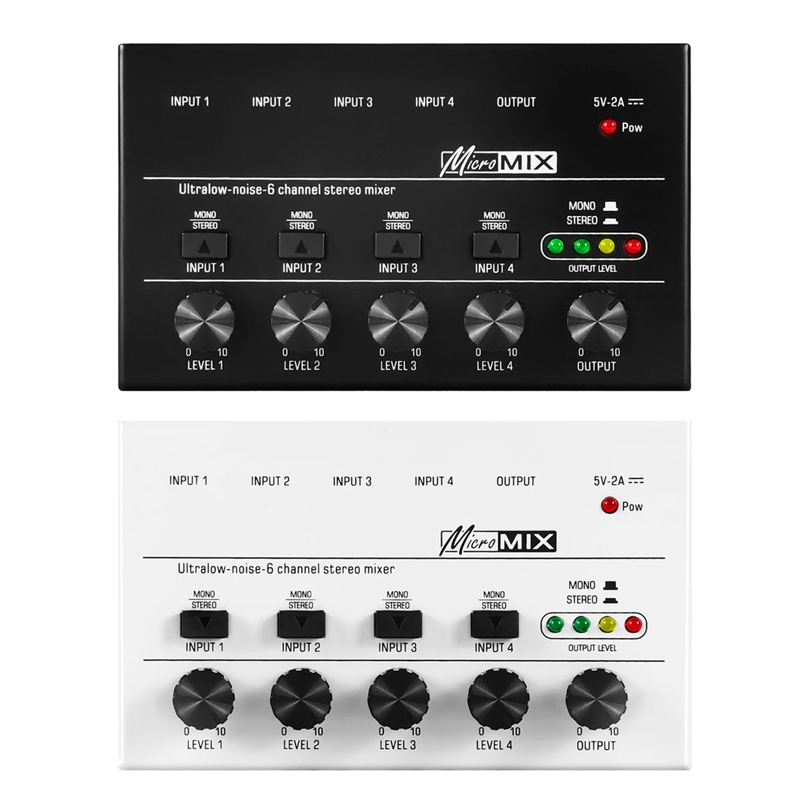 

Audio Mixer Mini DJ Low Noise Sound Mixer Ultra Compact Professional KTV Sound Mixer Four-way Stereo Audio Mixer Dropship