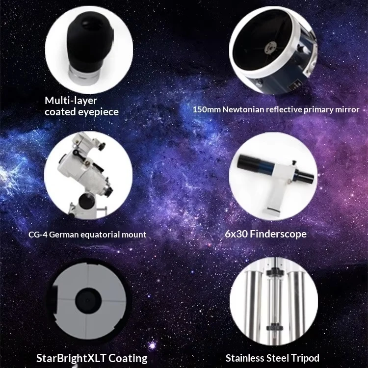 Celestron Omni XLT150 150mm Astronomical Telescope USA Large Aperture Dual-Purpose Viewing Landscapes Sky Professional Deep