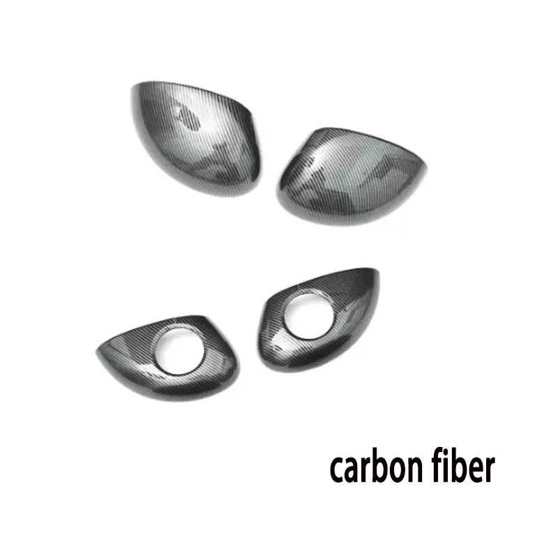 مناسبة لمرآة الرؤية الخلفية Xiaomi SU7 الغطاء العلوي والسفلي الغطاء الواقي ملحقات ألياف الكربون