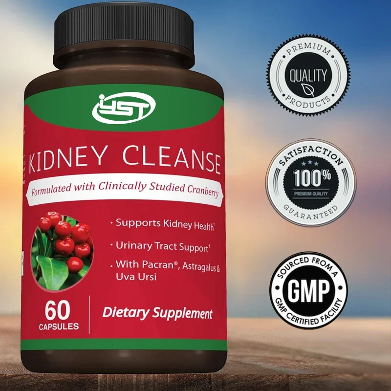 

High Quality Kidney Cleansing Supplement - Containing Cranberry Extract, Helps Support Healthy Kidneys and Urinary Tract Support