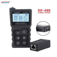 Noyafa LCD Network Cable Tester Lan Test PoE Checker NF-488 Inline PoE Voltage Current Tester With Cable Tracker the Ethernet