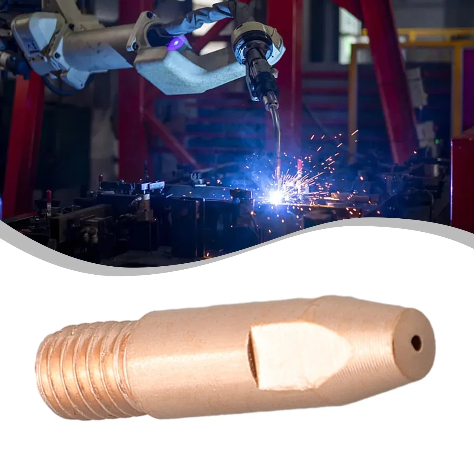 

Brand New Metalworking Copper Contact Welding Tools MIG/MAG Simple Structure Tip M6 Welding Torch 0.8/1.0/1.2mm