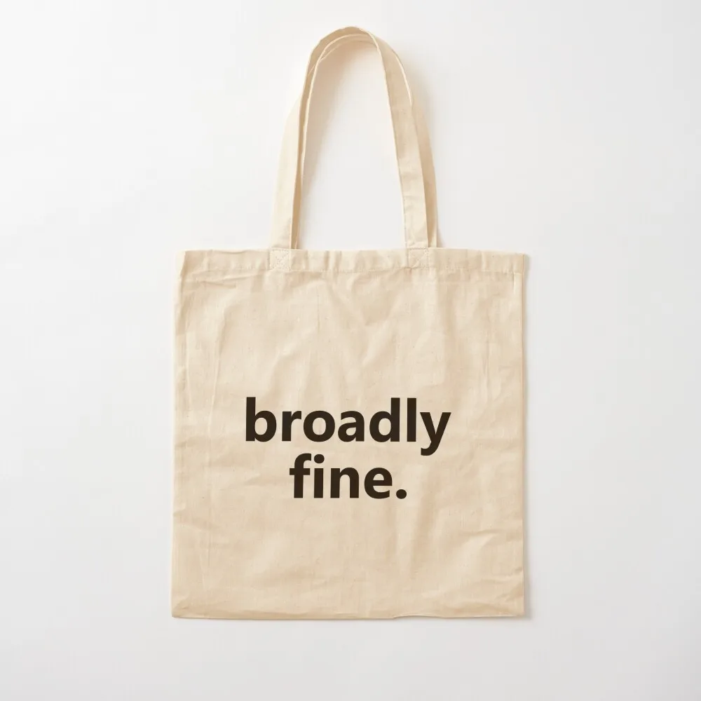 

Elis And John Merch Broadly Fine Tote Bag Beach bag Customizable tote bag female Handbags women Canvas Tote