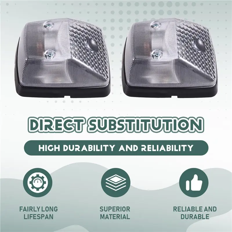 HOT-For Mercedes Benz Sprinter W460 W461 W463 Compatible 2PCS LED Front Bumper Side Marker Light 9018200021,For Mercedes Benz Sp