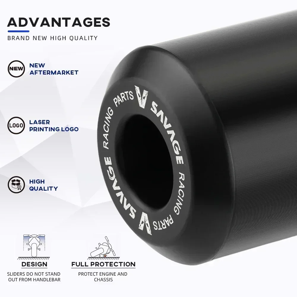 الإطار المنزلق تحطم حامي لكاواساكي Z1000 Z1000R Z 1000 R دراجة نارية الملحقات السقوط حماية المحرك مكافحة تحطم الوسادة