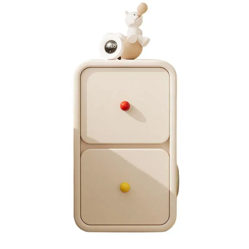 

New bedside table Children's cream wind solid wood mini small household narrow extremely narrow high-end two pumping small apa