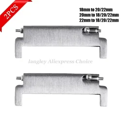 2pcs Watch Band Adapters 20mm To 18mm 20mm 22mm To 22mm 22mm To 20mm Quick Release Pins Connectors Strap Spring Bars Accessories