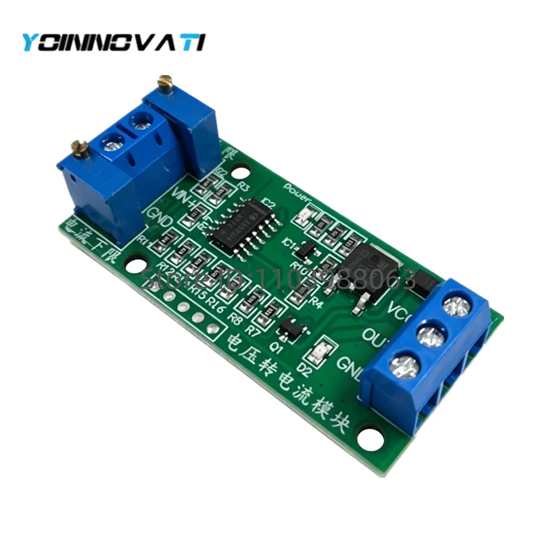 0-5V to 4-20mA Voltage To Current Module Current Transmitter Linear Conversion Signal Converter Adjustable Isolated Board Module
