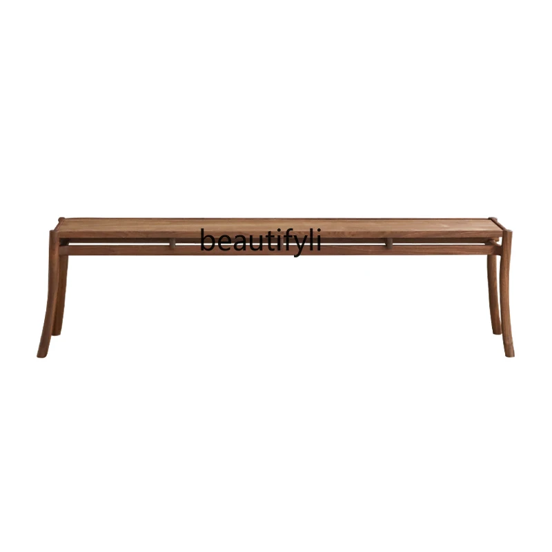 

Black Walnut Solid Wood Bench Bench Bench Long Wooden Stool Dining Stool Household