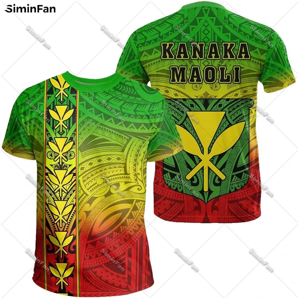 Hawaii Kanaka Maoli Flag Polynesian Men Tshirt 3D Printed Male Summer Round Neck Tee Female Short Sleeve Top Unisex Shirts-1