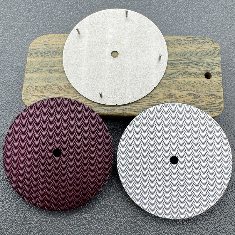 Custom Edition NH35 2824 Watch Dial 28.5mm Fish Scale Pattern Dial Fits NH35 NH36 4R35 2824 8215 2836 Movement  New Dial