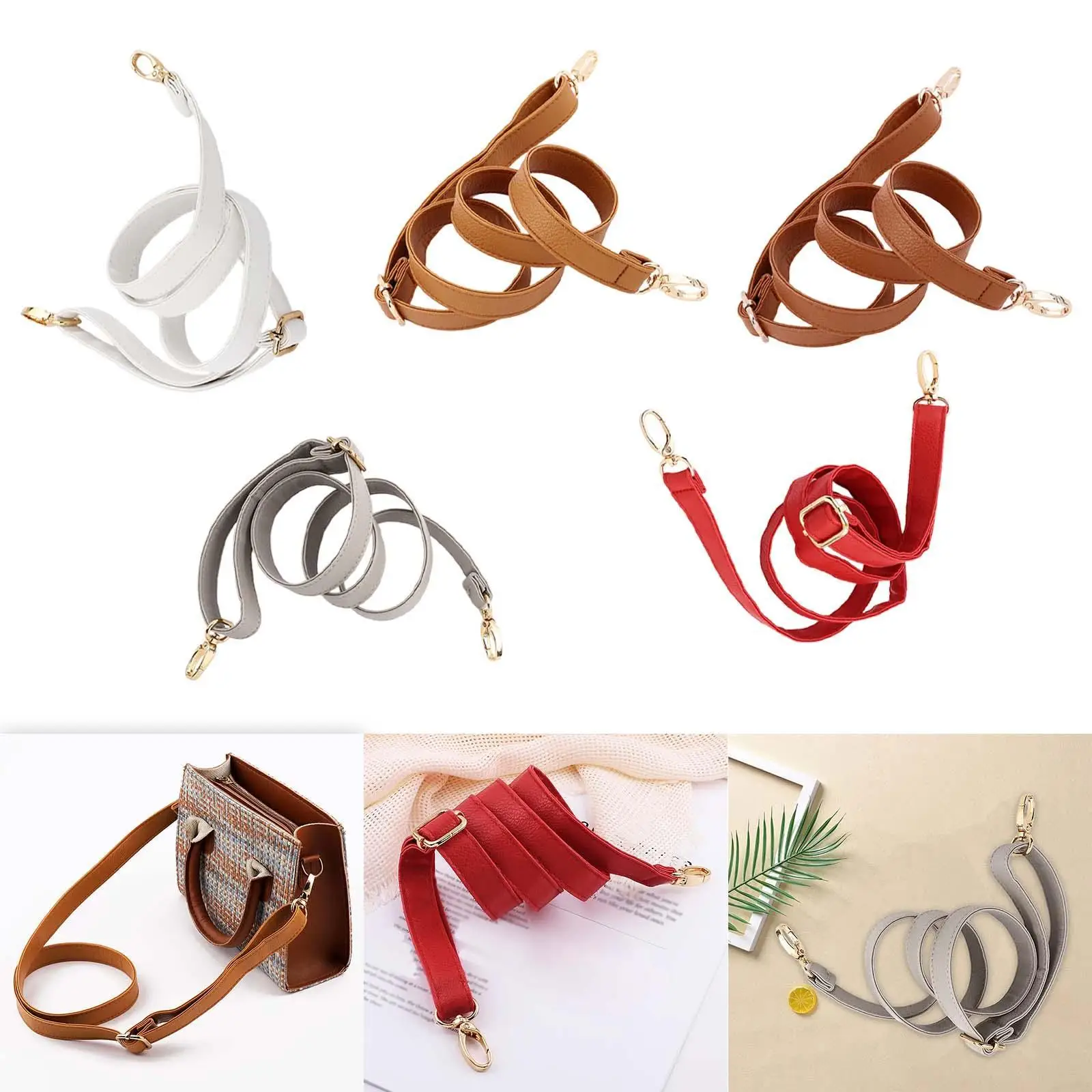 

Кожаный ремень для сумки, универсальный сменный ремень для модификации сумок, длиной 103 см, стильный ремень через плечо, аксессуары для сумок DIY