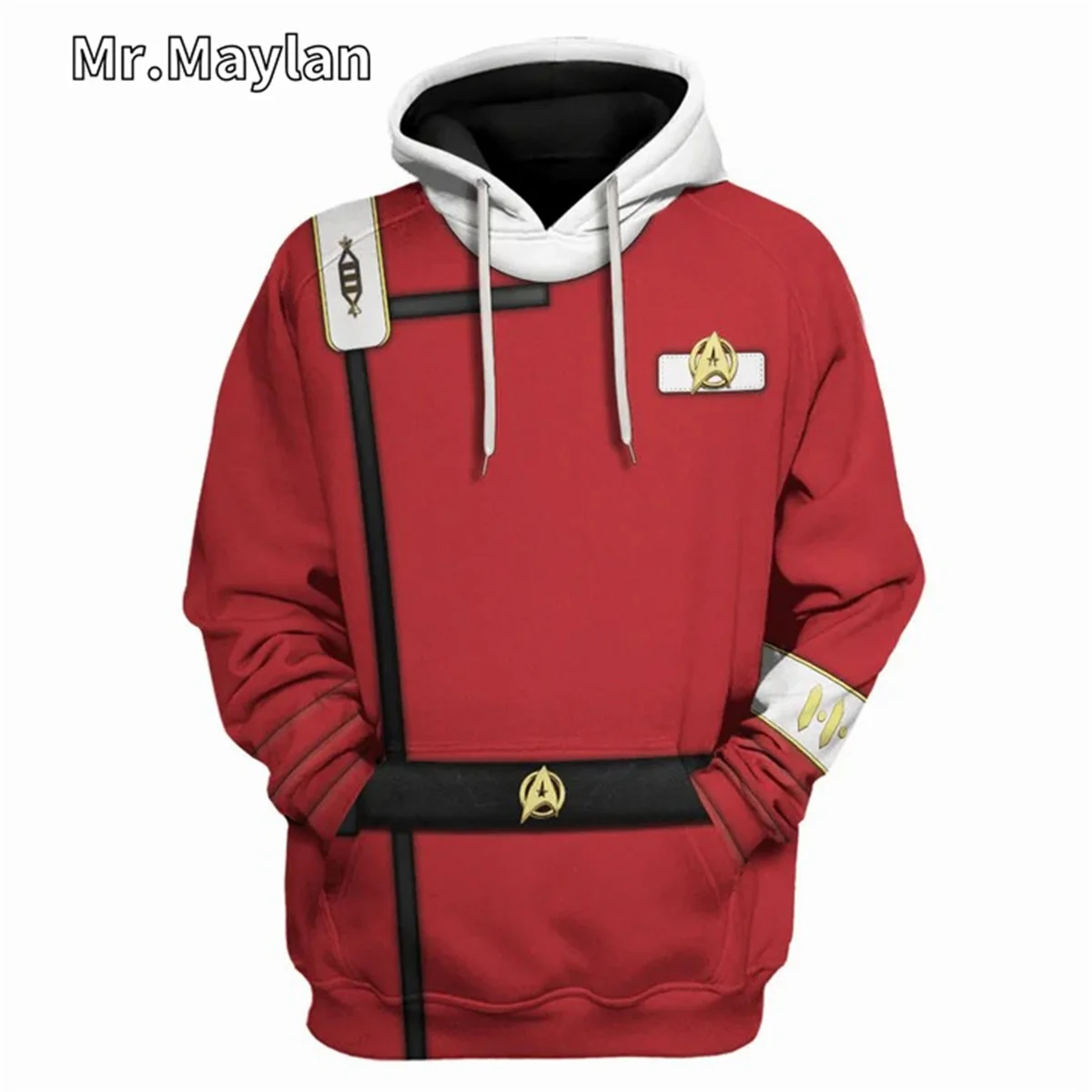 

Starfleet UniformThe Wrath of Khan Cosplay Costume 3D Unisex Hoodie Men Sweatshirt Street Zip Pullover Casual Jacket Tracksuits