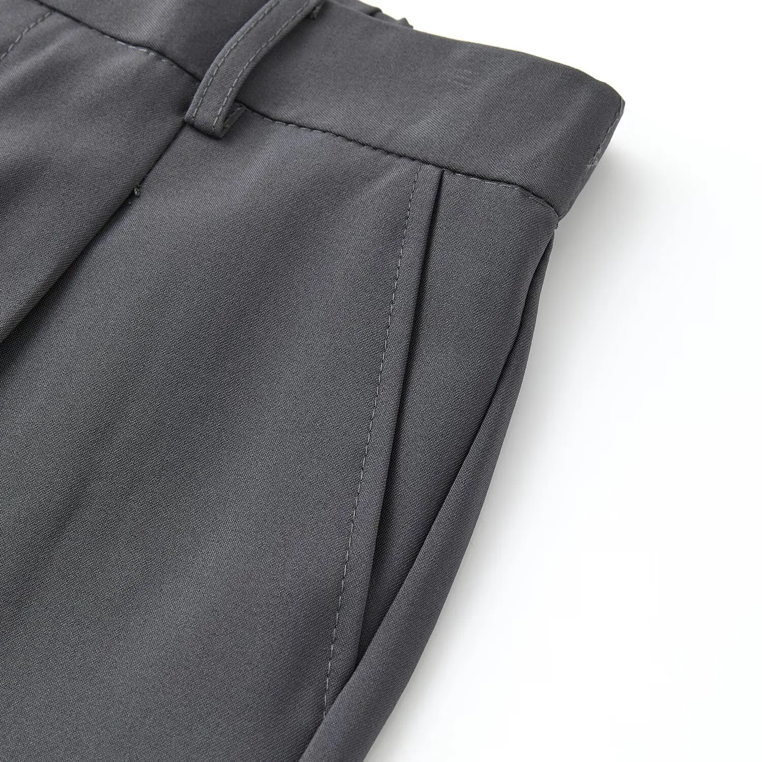 Herbsthosen für Herren, lockere Freizeithosen mit guter Drapierung, bodenlange Hosen, koreanischer Stil, trendige gerade Anzughosen. – Detail 5