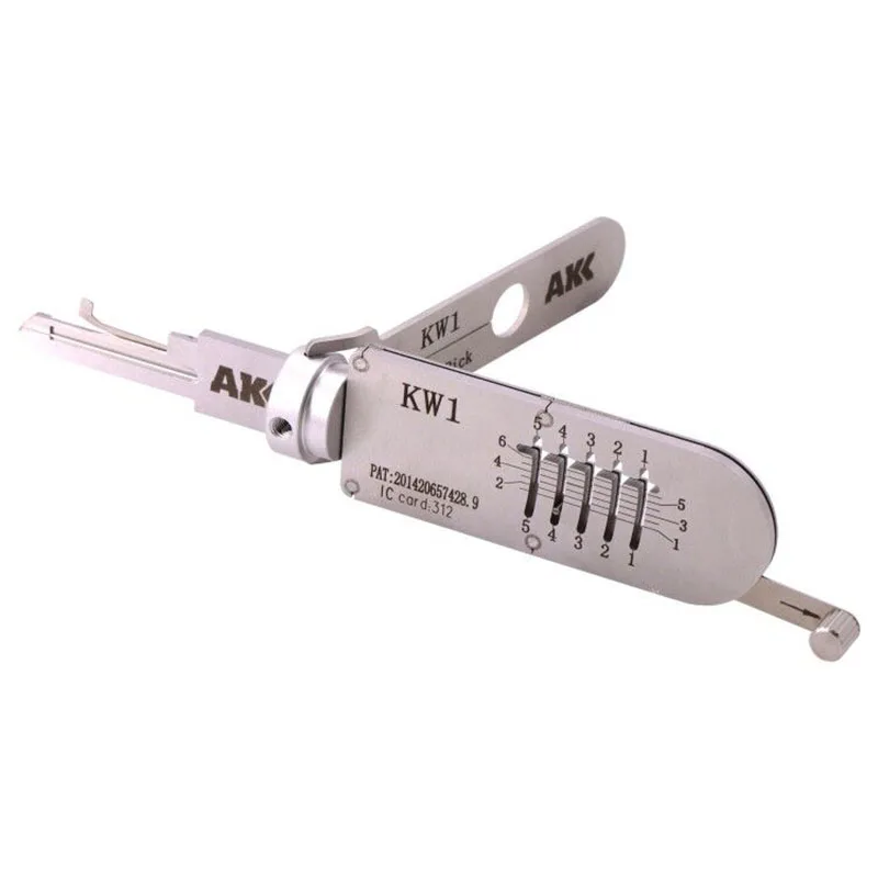 أدوات AKK KW1 5 Pin 2-IN-1 اختيار لأقفال الأبواب K-wikset قفل اختيار وأدوات فك الأقفال
