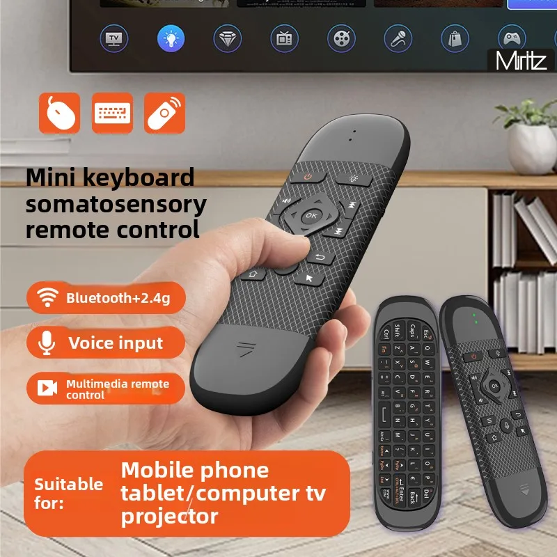 Remote Air Mouse Mini Keyboard Remote Control Gyroscope Wireless Double-sided Keyboard Somatosensory Mouse for PC TV Ipad  Gifts