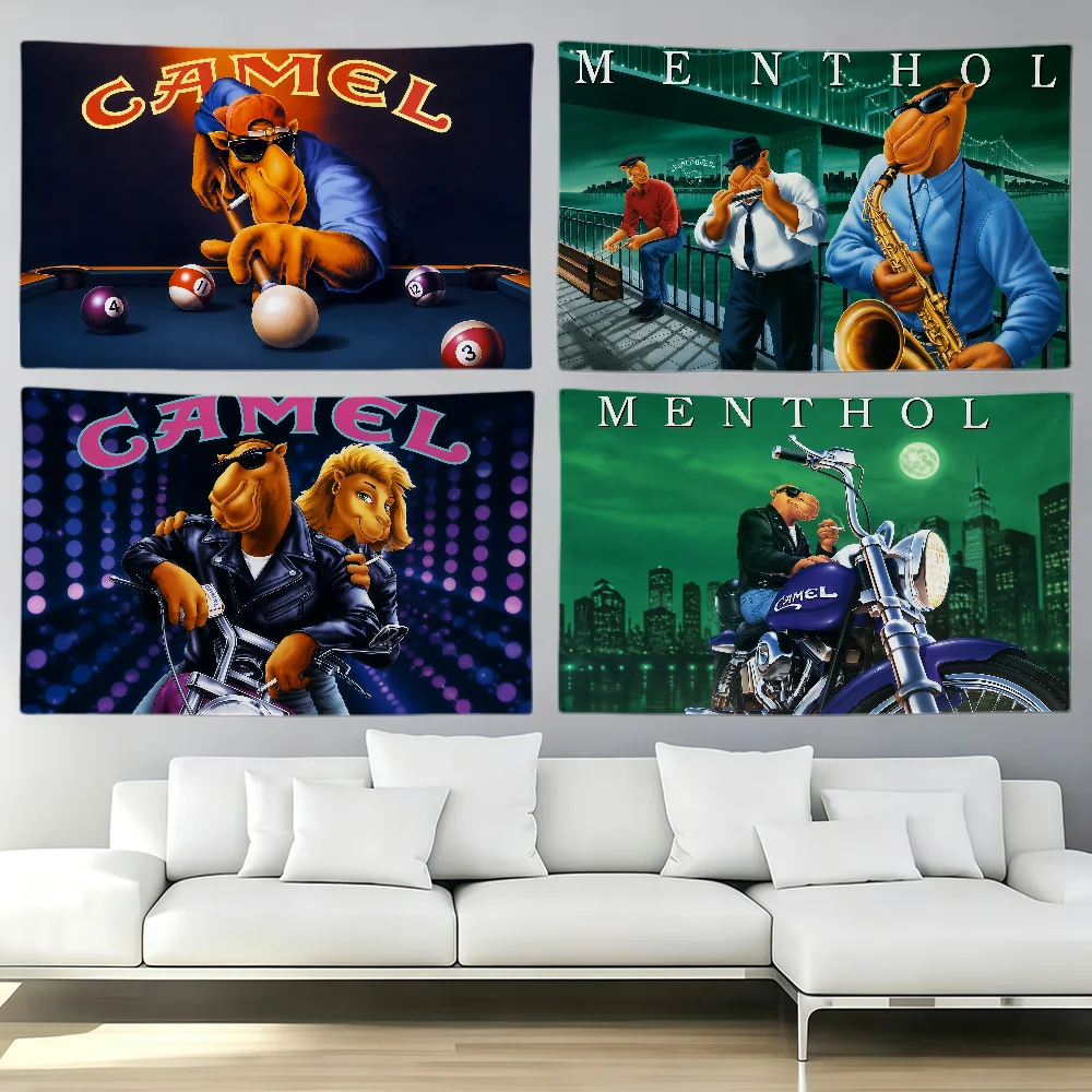 vintage camel cigarettes Painting flag Party Club Outdoor Interior Wall Decoration Banner Fans Gift Print Decor flag