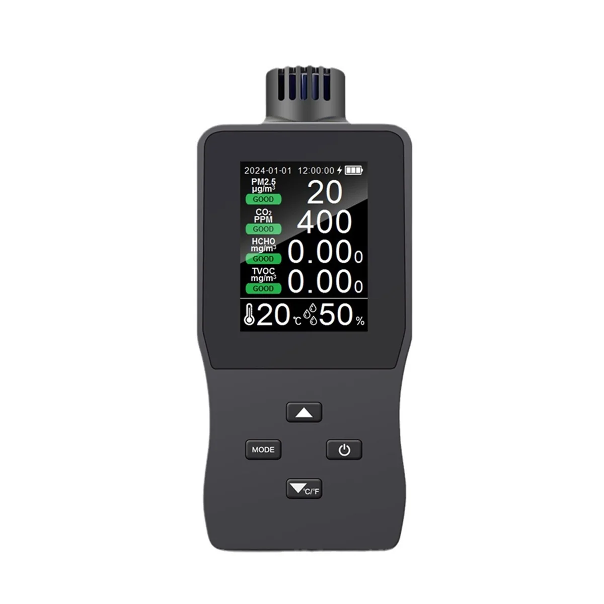 

NEW Air Quality Monitor Indoor Quality Tester CO₂/TVOC/PM2.5/Temp/Humidity Air Quality Detector High Precision Sensor Tester