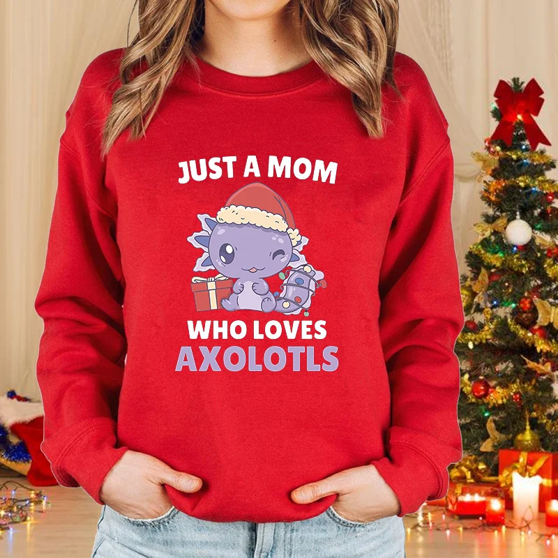 

Cartoon Christmas Print Women's Sweatshirts Casual O-neck Loose Pullover New Year Gift X'mas Hoodies Autumn Winter Clothing Tops
