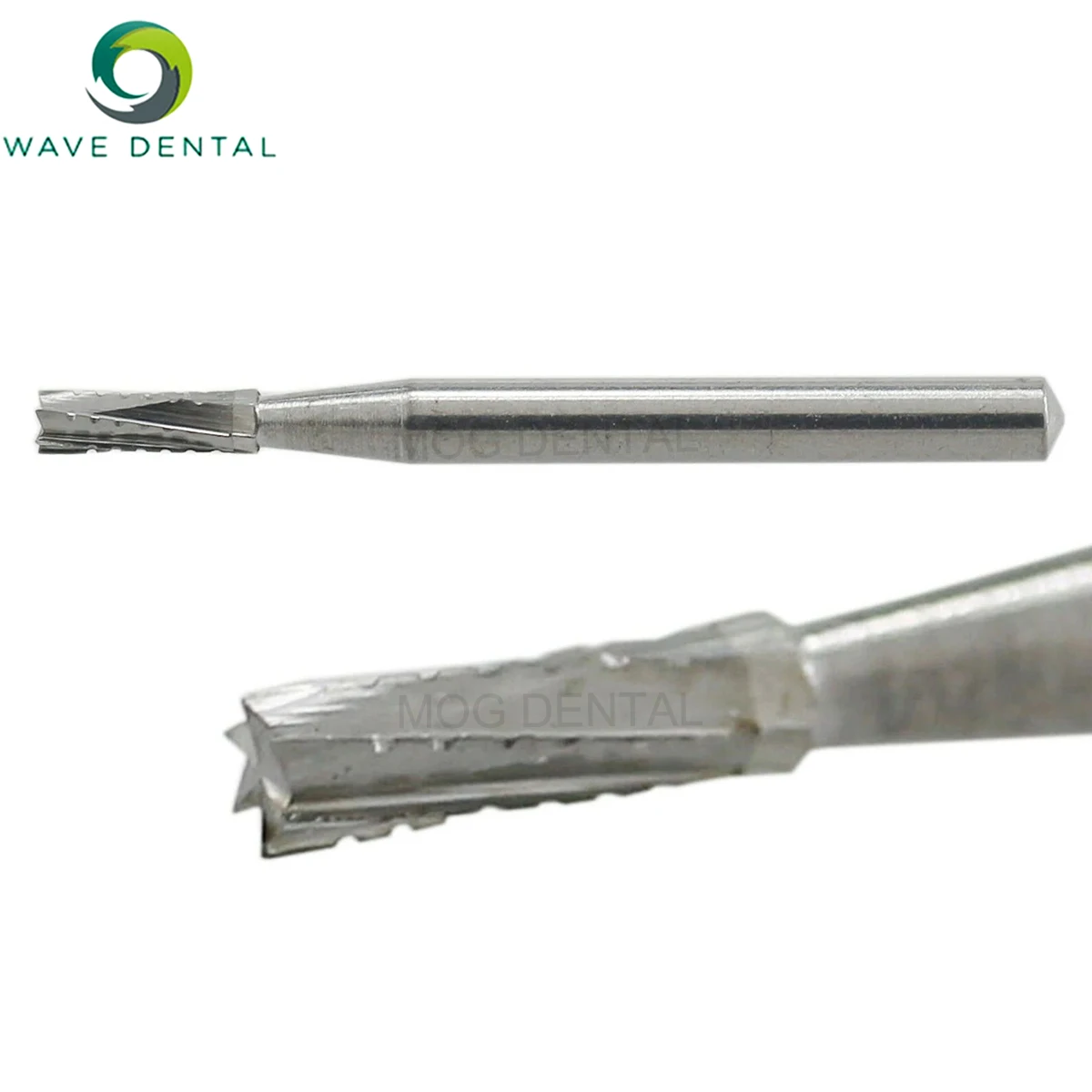 PRIMA WAVE Dental Tungsten Carbide Burs Straight Fissure Cross Cut Head Dental Drill Bits Fit High Speed Turbine Handpiece