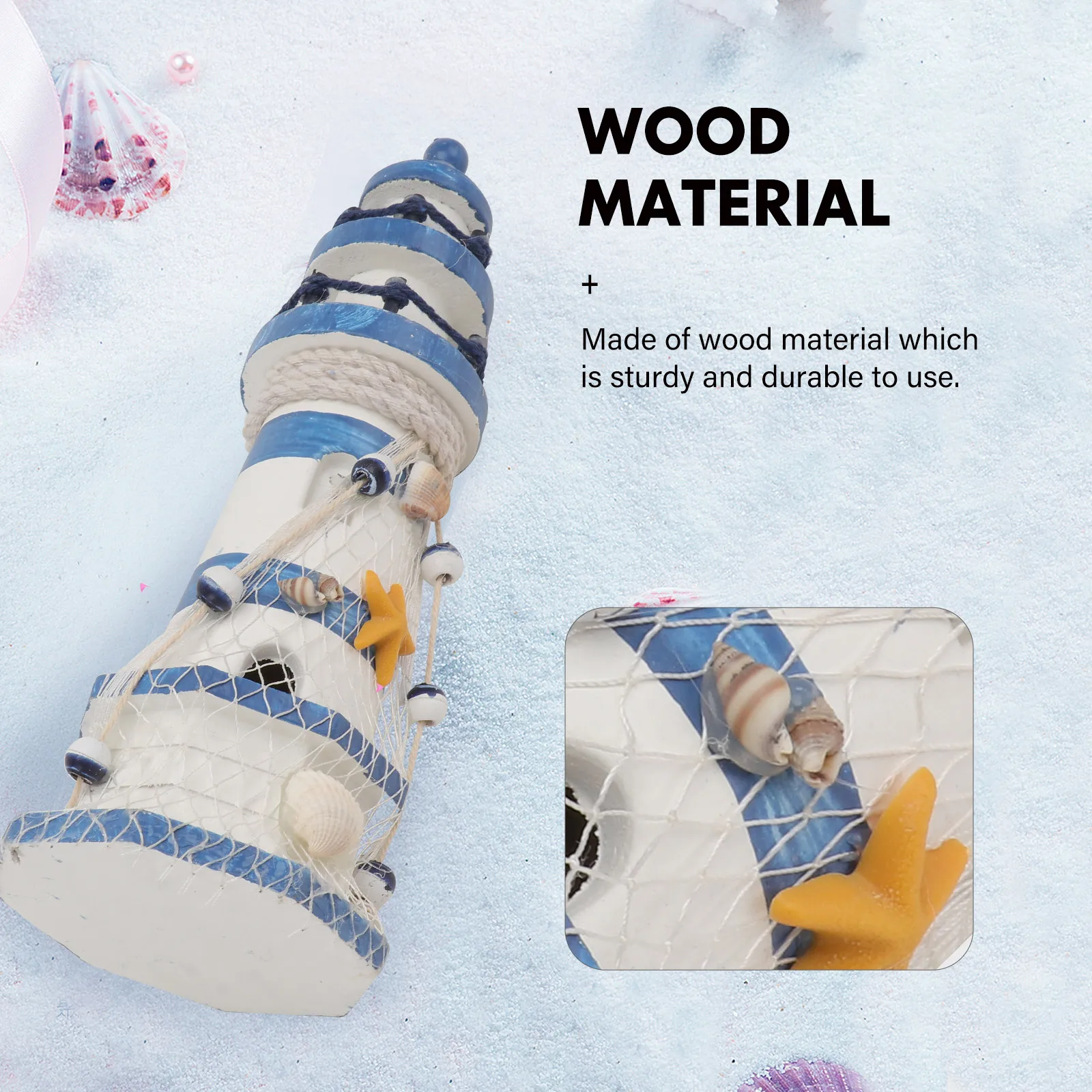 

Style Home Lighthouse Decor Office Christmas Wood Building Ornament Wood Lighthouse Centerpieces Building Model