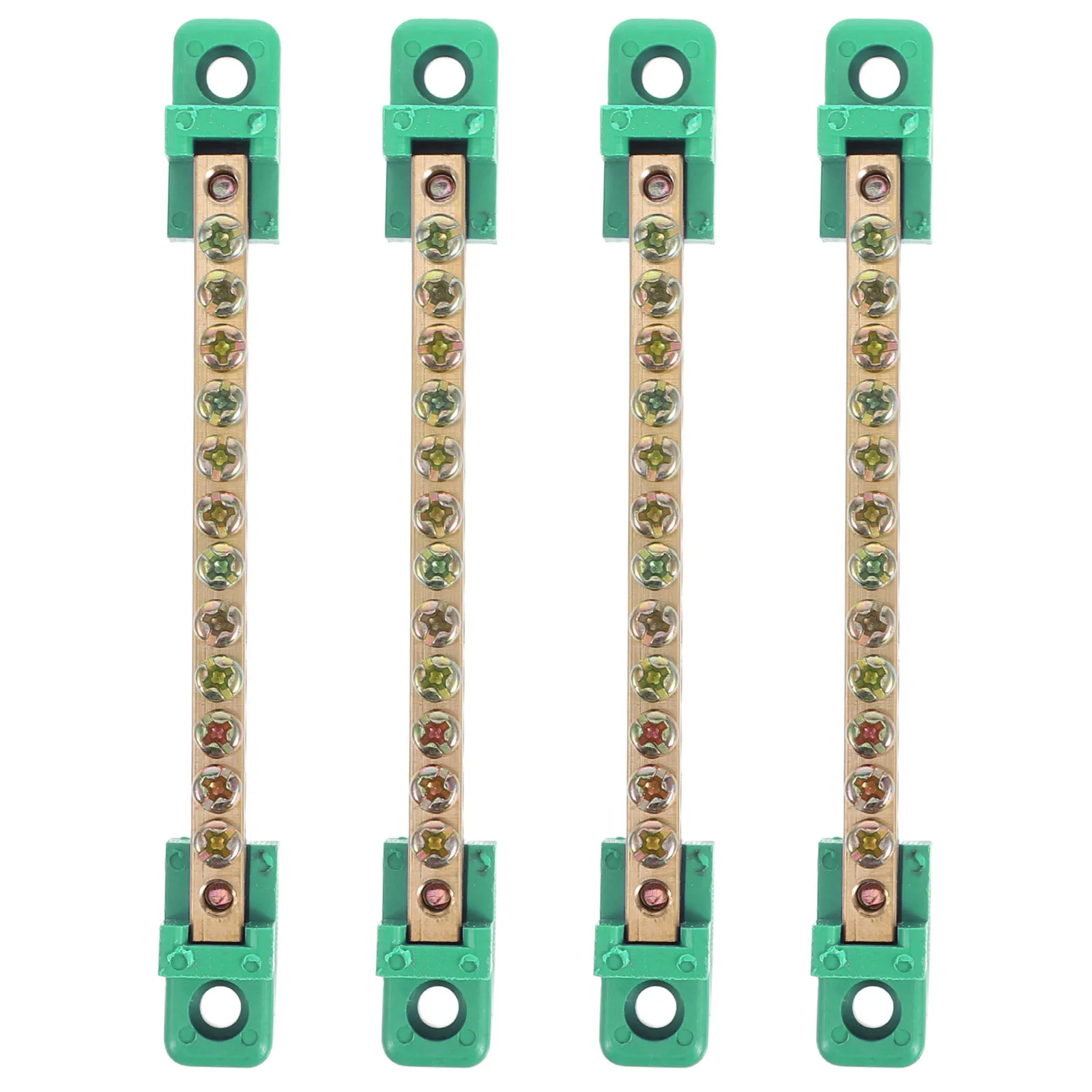 

4 Pcs Copper Wire Block Terminals High Conductivity Construction Electrical Junction Blocks Screw Ground Circuit Kit