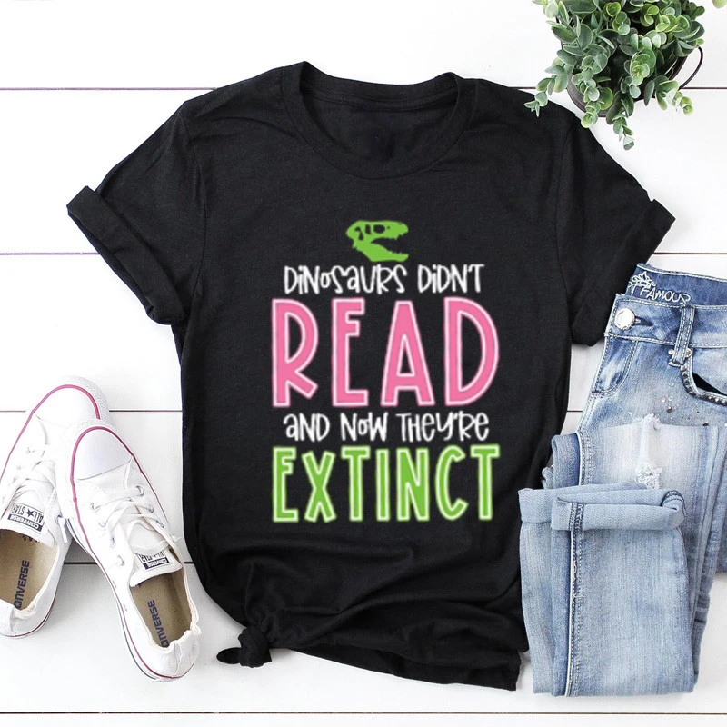 Dinosaurs Didn't Read And Now They Are T-shirt  Teacher Appreciation Tee  Cute Teacher Shirt  y2k aesthetic