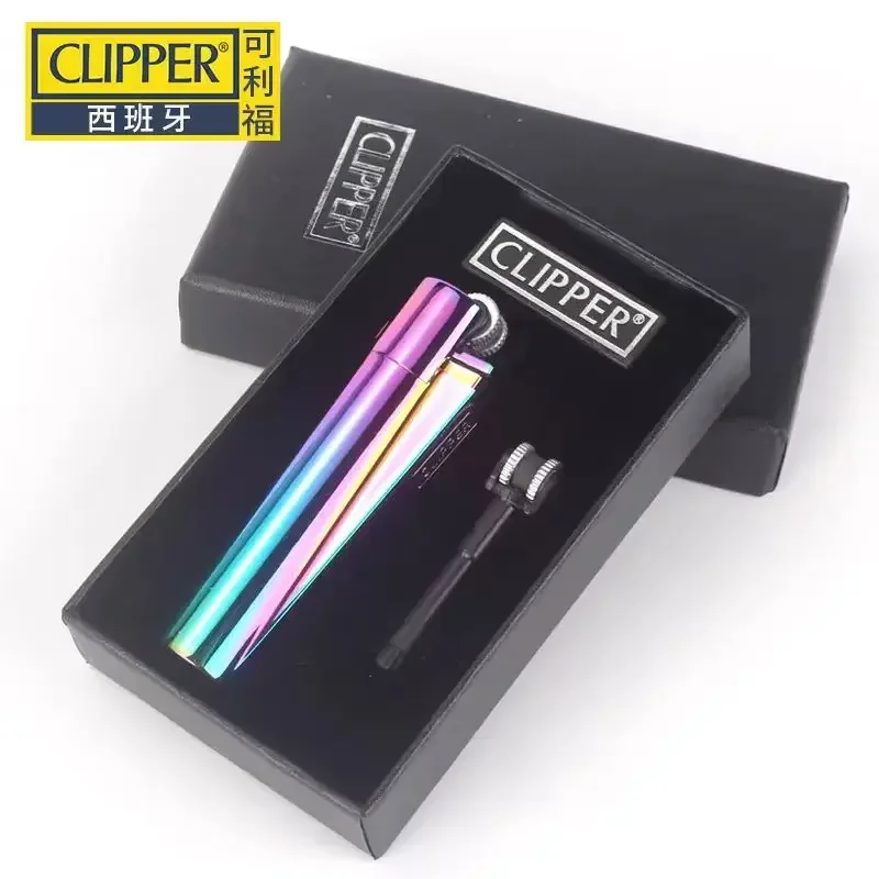 2024 espanha original clipper metal rebolo isqueiro gás butano jato tocha mais leve coleção masculina de presentes requintados