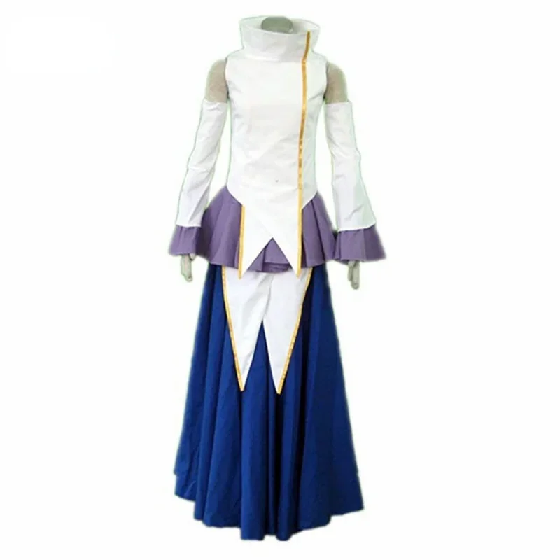 Anime Gundam Seed Lacus Clyne 1o Algodão Poliéster Trajes Cosplay Personalizar Tamanho