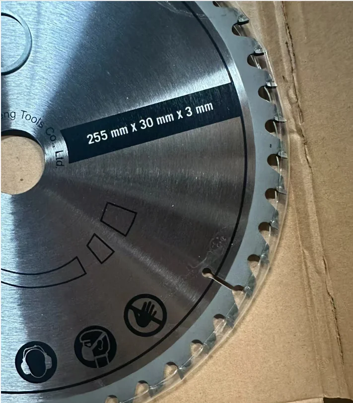 Wood Drive Carbide Circular  TCT Cutting Disc for Metal Wood Plastic 255*30mm 48 Teeth  Reciprocating Saw Blades