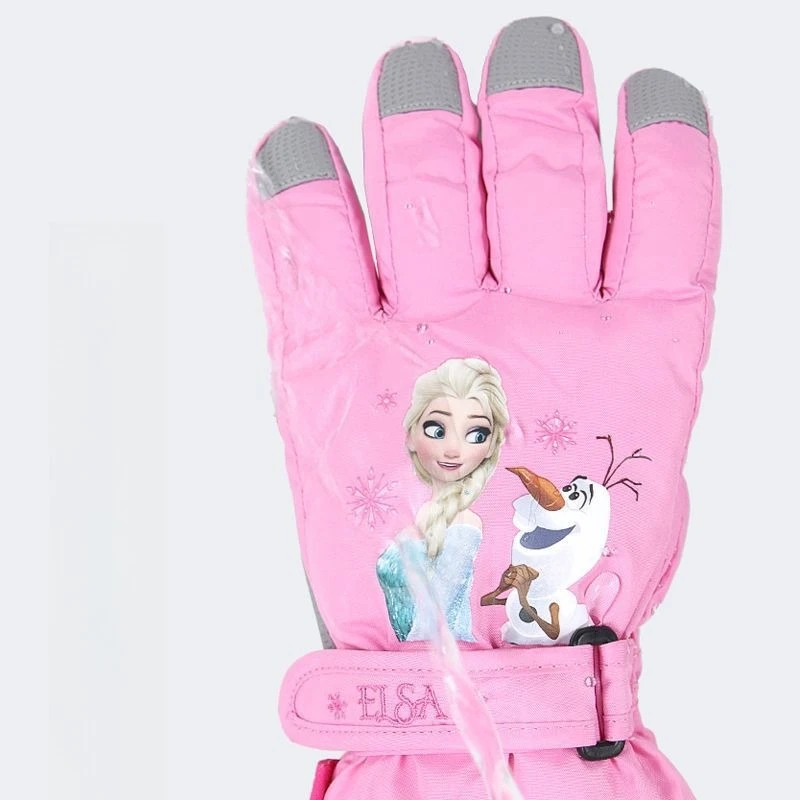 Детские перчатки Miniso Disney, зимние лыжные водонепроницаемые теплые перчатки, студенческие утолщенные детские уличные незамерзающие перчатки