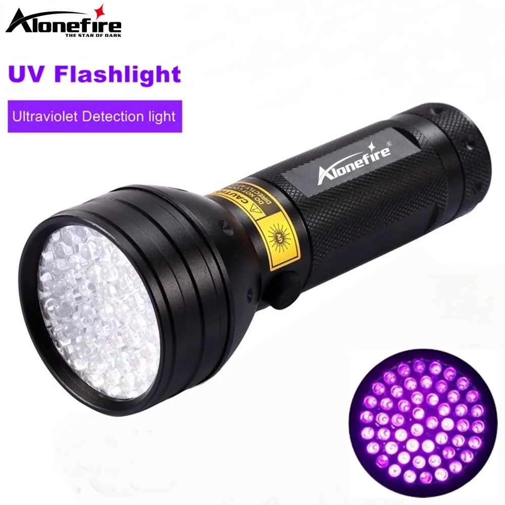 51 LED UV Light 395-400nm LED UV Flashlight Money Ore Pet Stains Tinea Scorpion Leakage Invisible Ink Marker Detector Lamp Torch